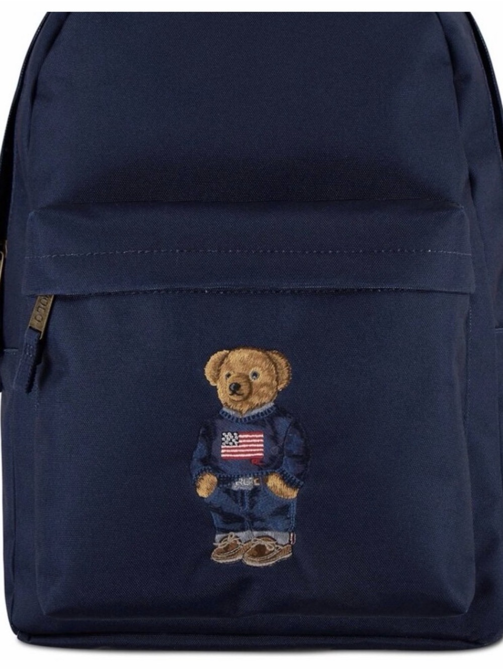Polo by Ralph Lauren Navy Bear-Embroidered Men's Backpack